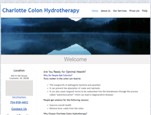 Tablet Screenshot of charlottecolonhydrotherapy.com